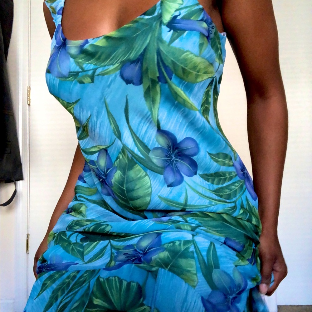 Vintage Hawaiian Floral Dress